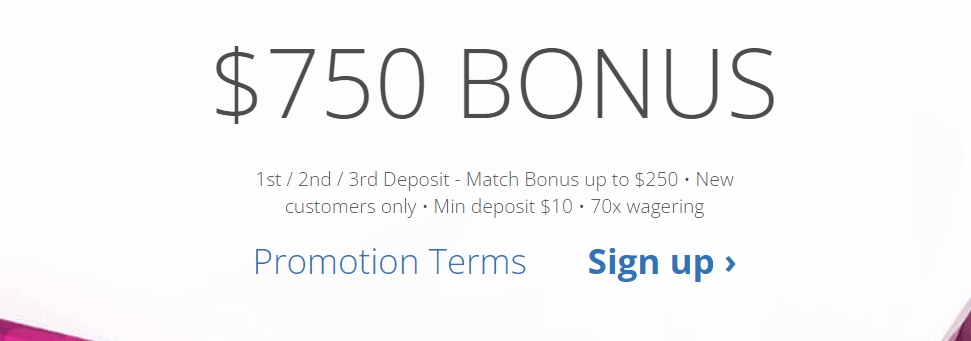 Ruby Fortune Casino $750 Welcome Bonus